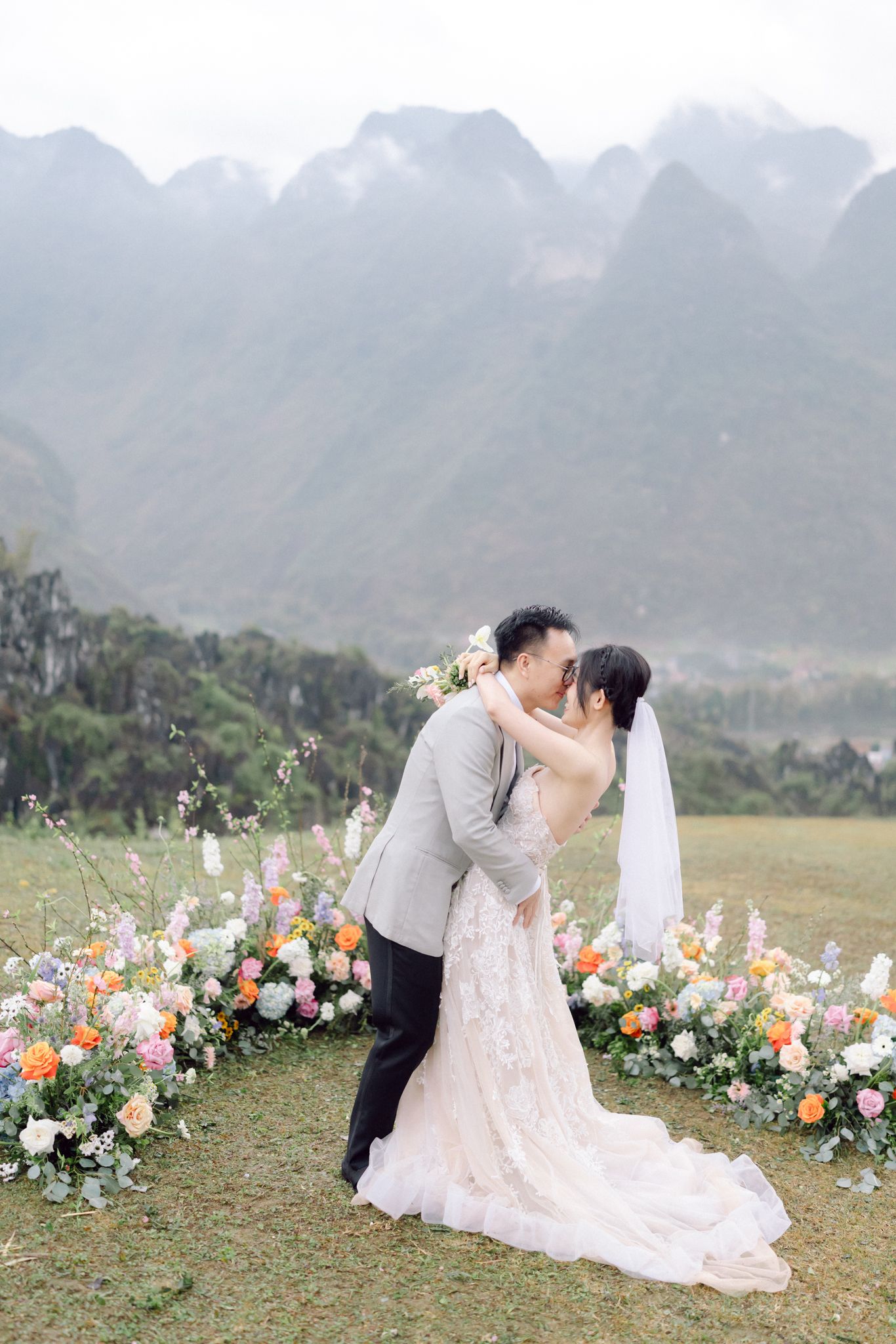 Ha Giang Elopement Wedding Mountain View