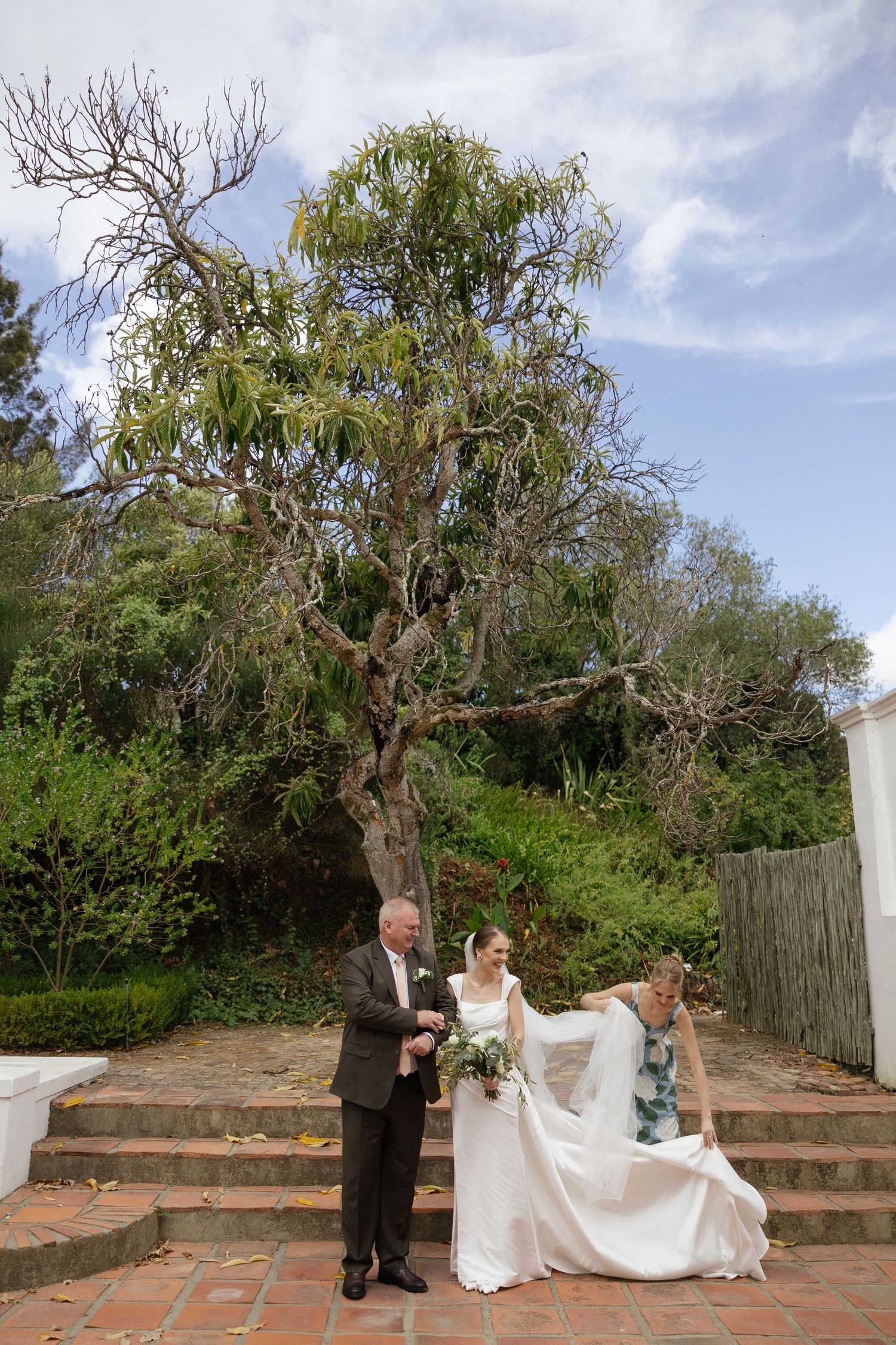 Wedding photographer Christene de Coning at Diamant Estate in Paarl with Deon Meiring and Masch dresses
