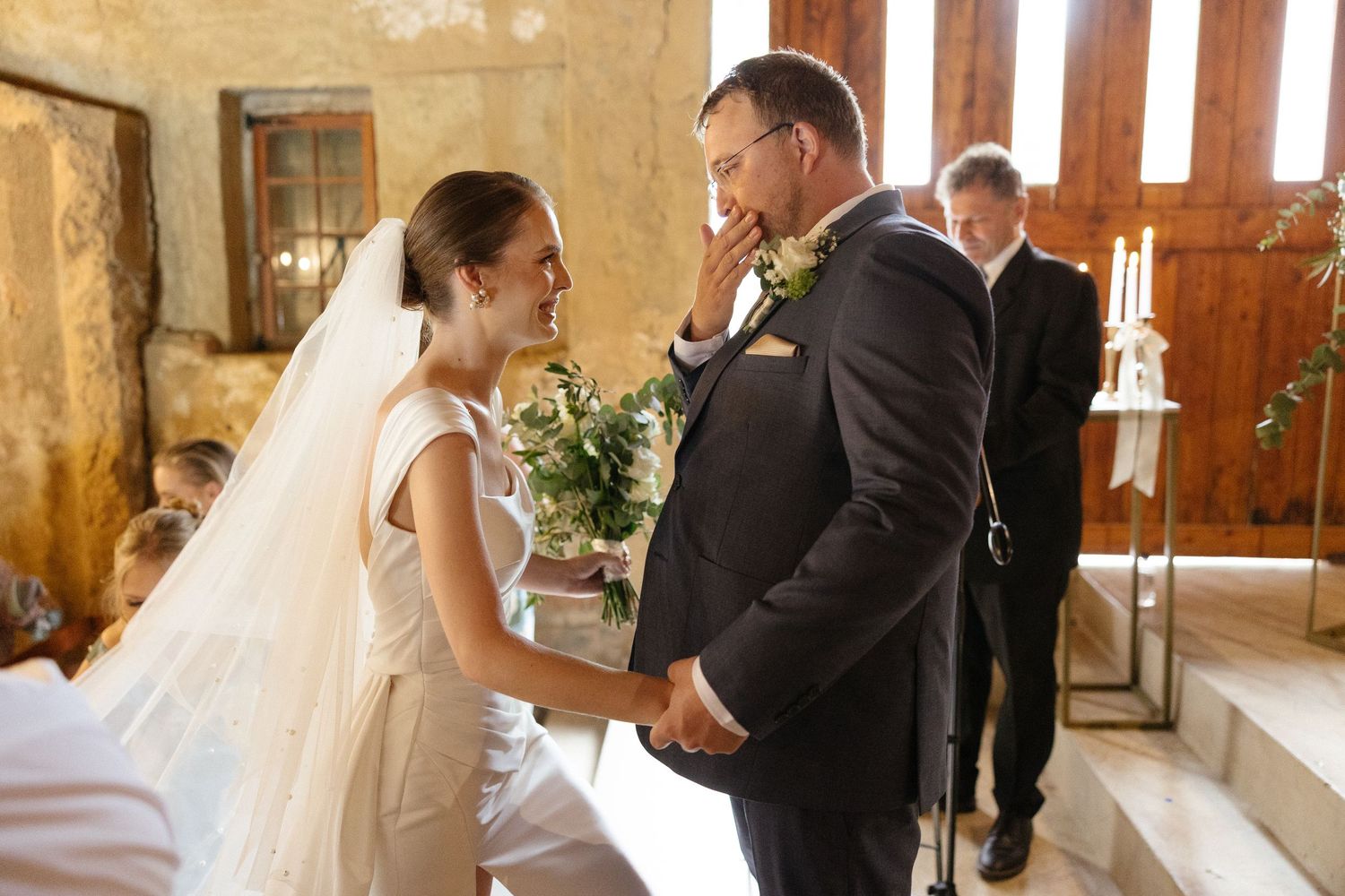 Wedding photographer Christene de Coning at Diamant Estate in Paarl with Deon Meiring and Masch dresses