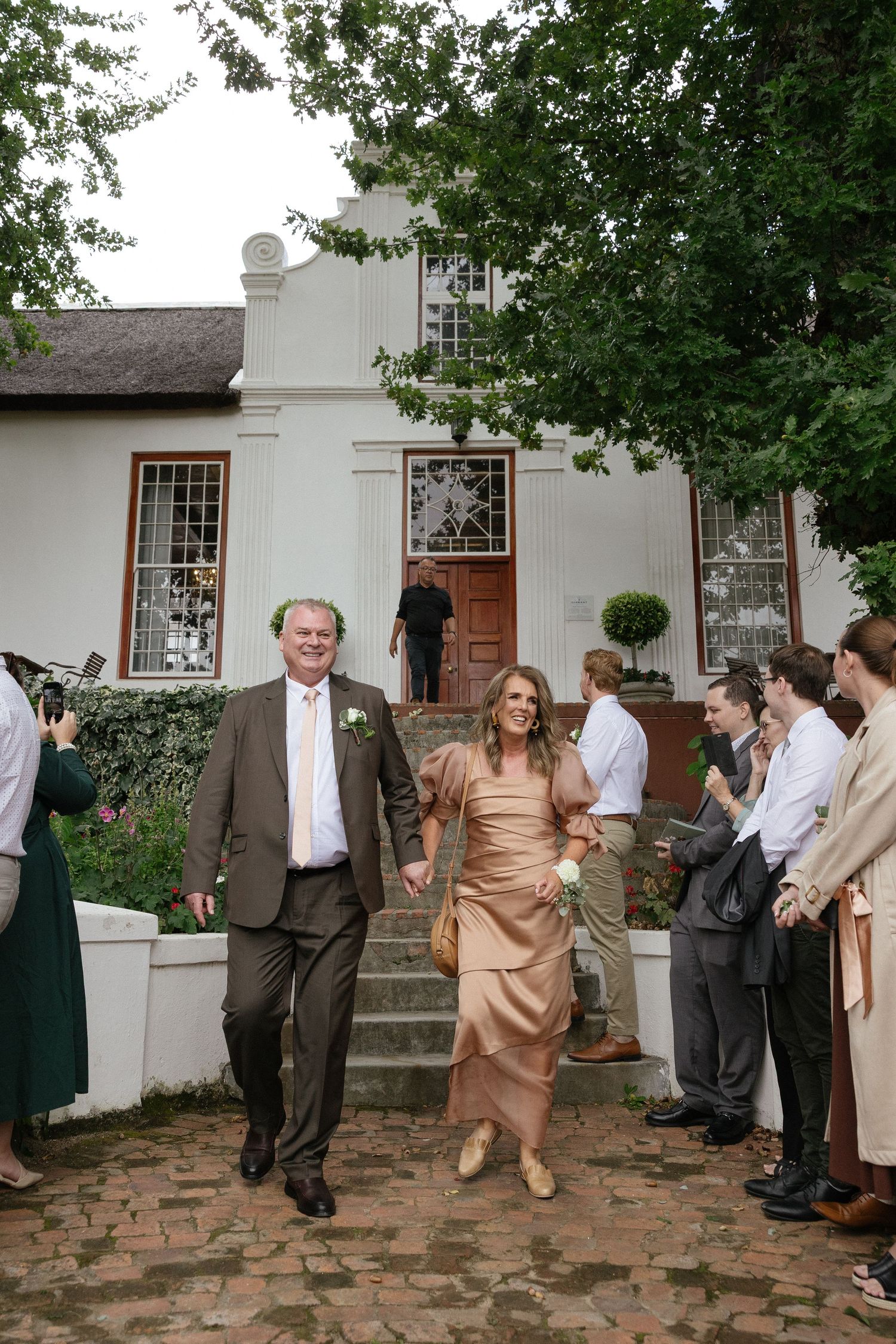 Wedding photographer Christene de Coning at Diamant Estate in Paarl with Deon Meiring and Masch dresses