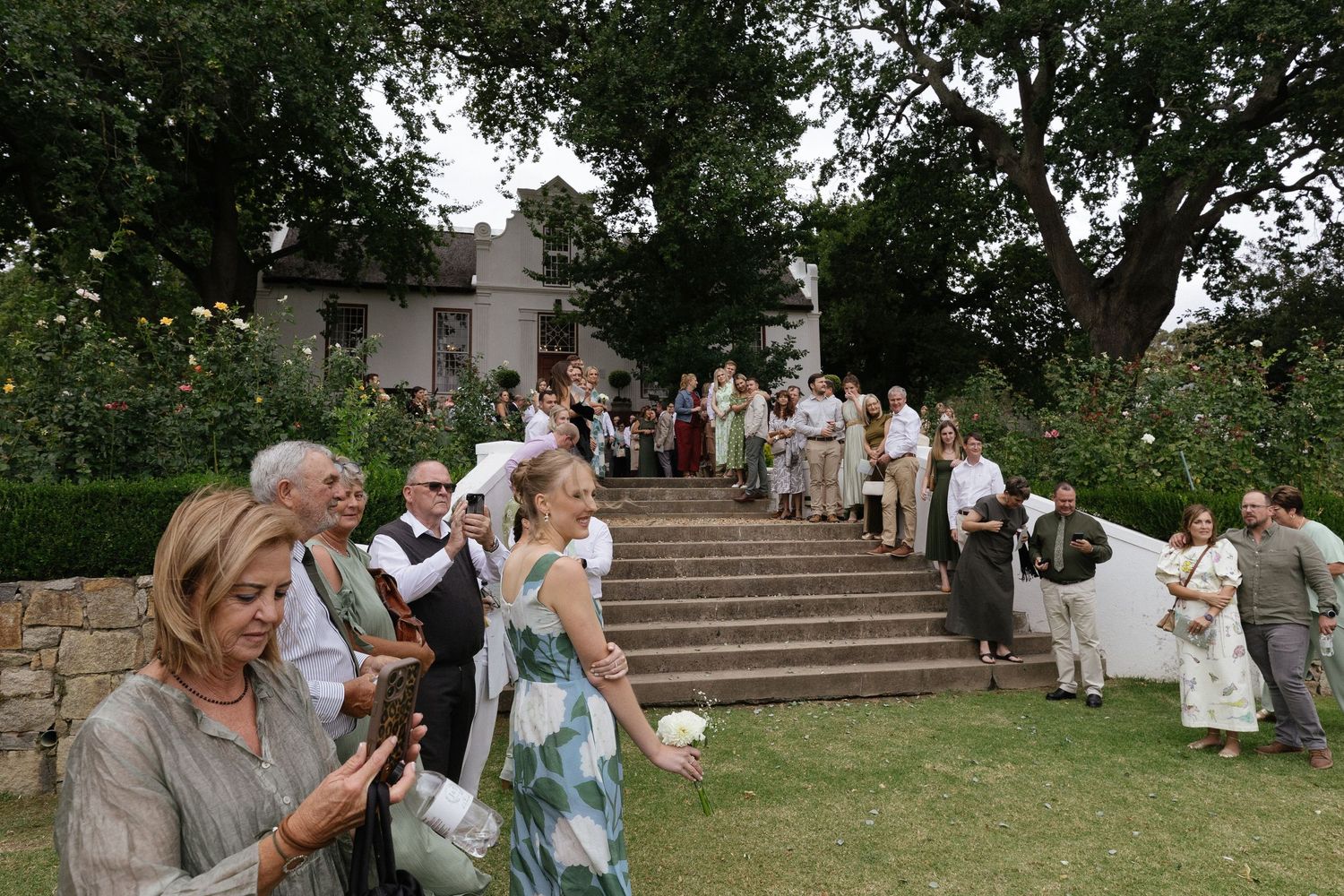 Wedding photographer Christene de Coning at Diamant Estate in Paarl with Deon Meiring and Masch dresses