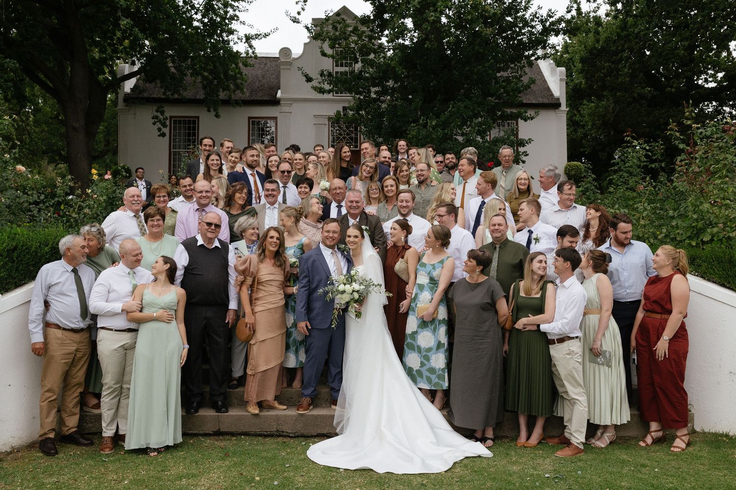 Wedding photographer Christene de Coning at Diamant Estate in Paarl with Deon Meiring and Masch dresses