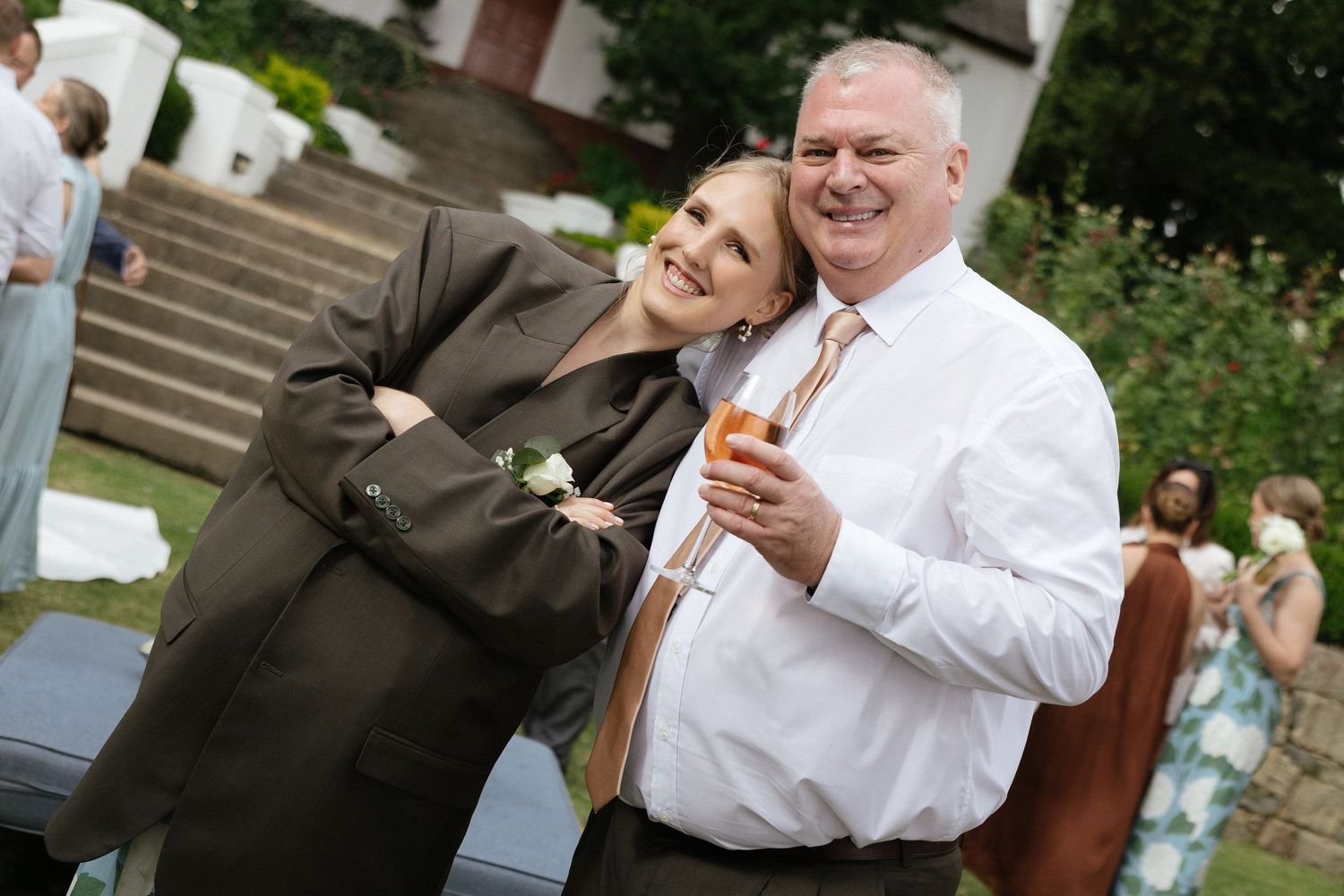 Wedding photographer Christene de Coning at Diamant Estate in Paarl with Deon Meiring and Masch dresses