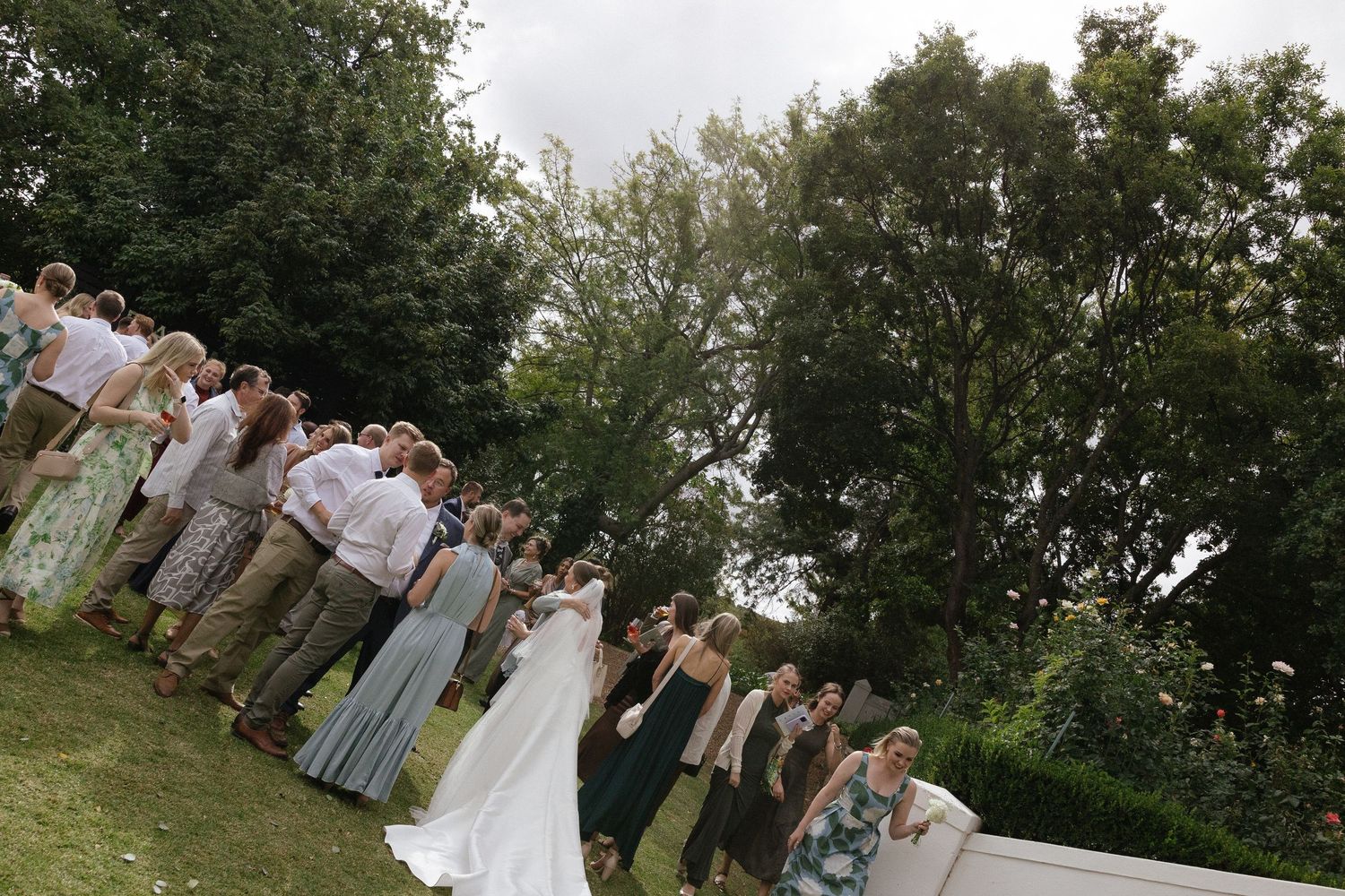 Wedding photographer Christene de Coning at Diamant Estate in Paarl with Deon Meiring and Masch dresses