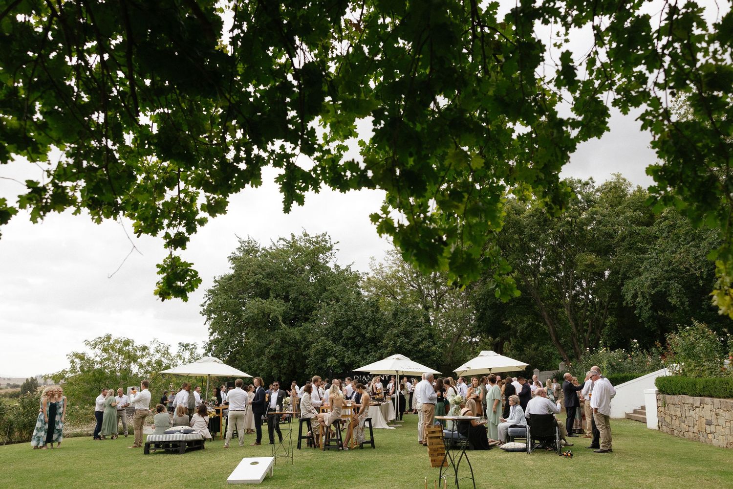 Wedding photographer Christene de Coning at Diamant Estate in Paarl with Deon Meiring and Masch dresses