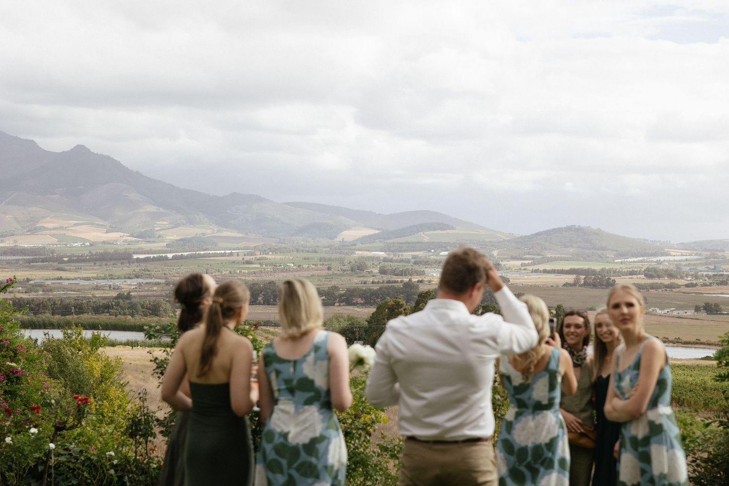 Wedding photographer Christene de Coning at Diamant Estate in Paarl with Deon Meiring and Masch dresses