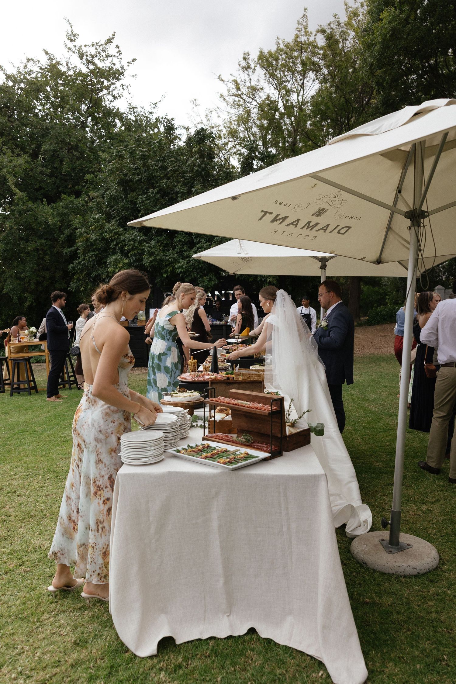 Wedding photographer Christene de Coning at Diamant Estate in Paarl with Deon Meiring and Masch dresses
