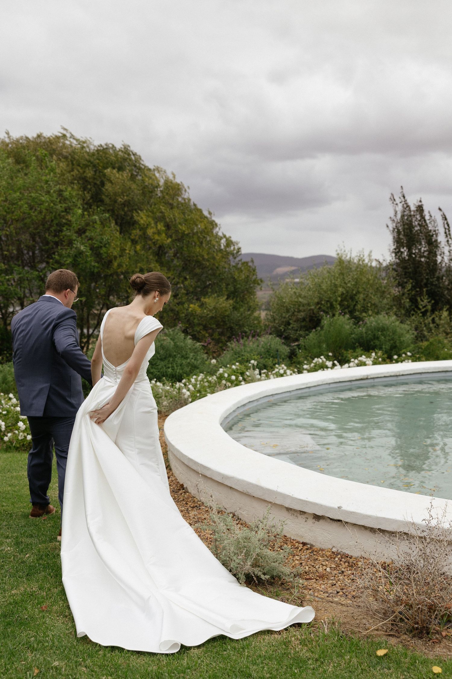 Wedding photographer Christene de Coning at Diamant Estate in Paarl with Deon Meiring and Masch dresses