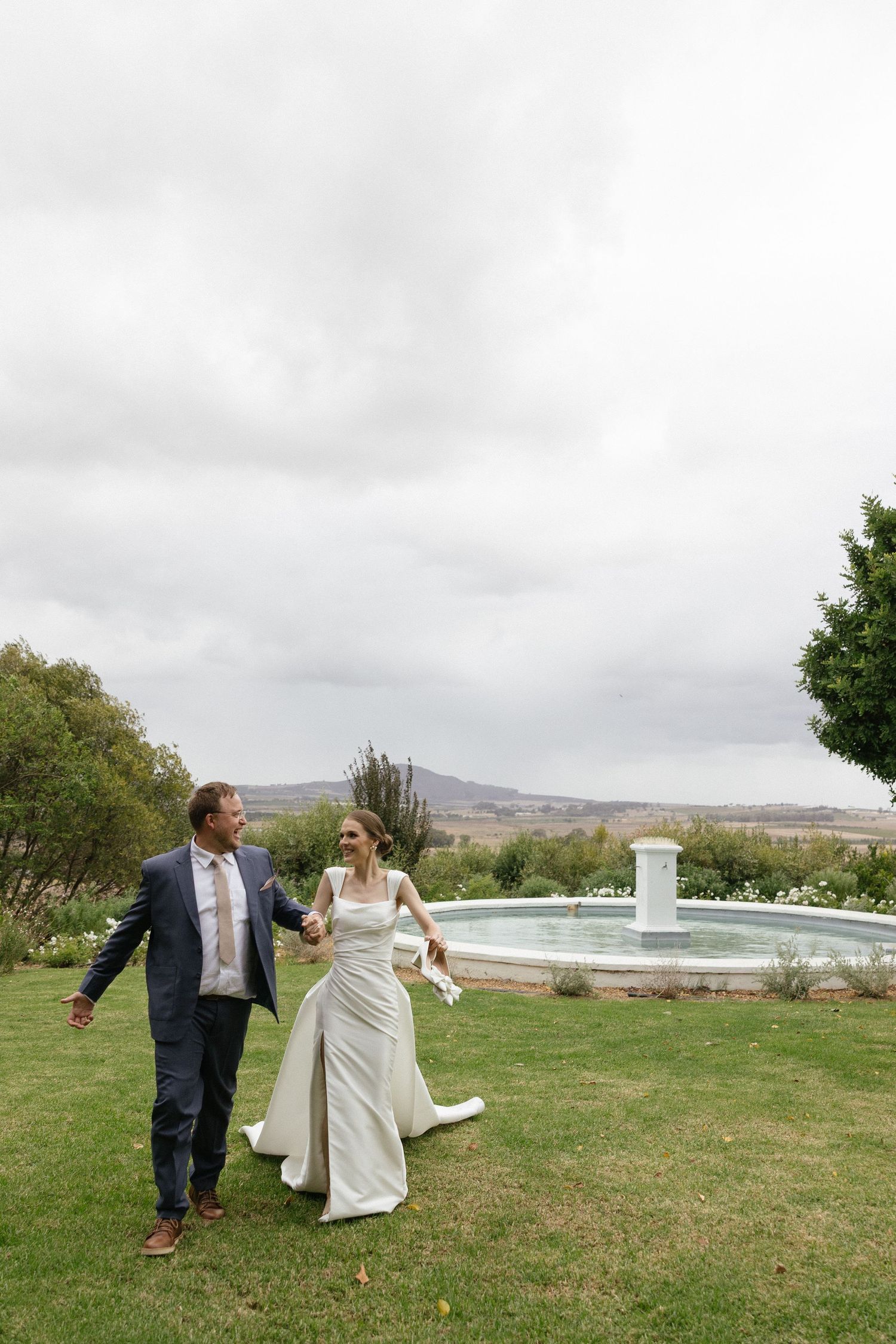 Wedding photographer Christene de Coning at Diamant Estate in Paarl with Deon Meiring and Masch dresses