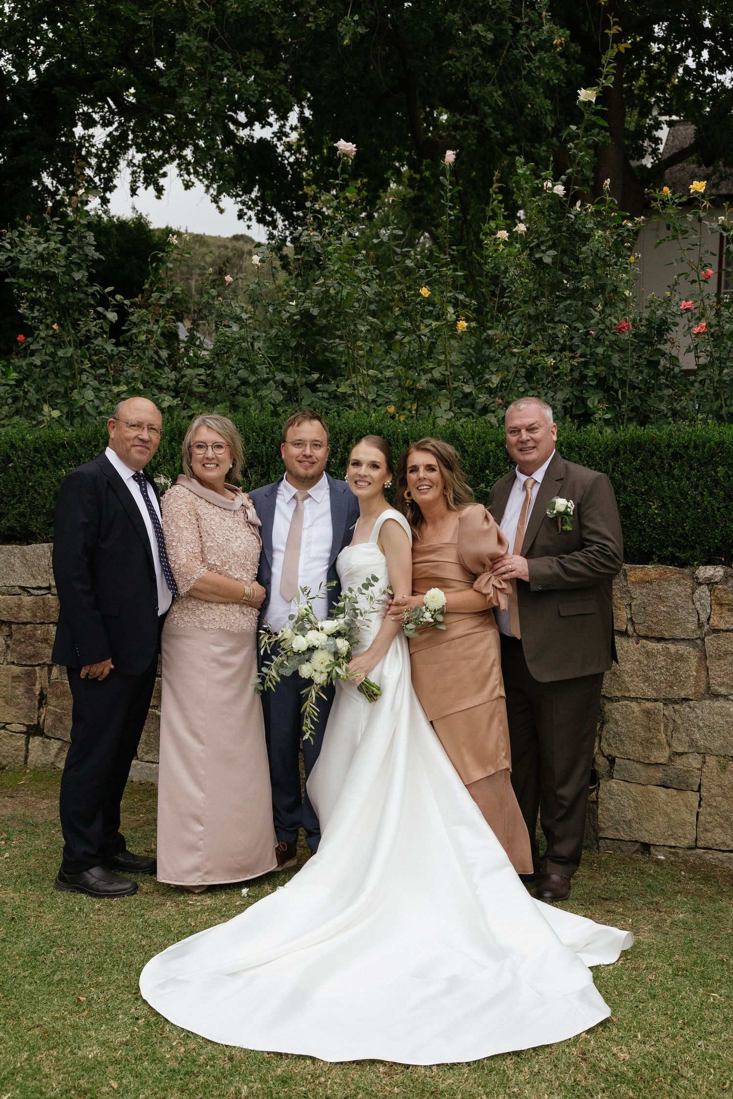 Wedding photographer Christene de Coning at Diamant Estate in Paarl with Deon Meiring and Masch dresses