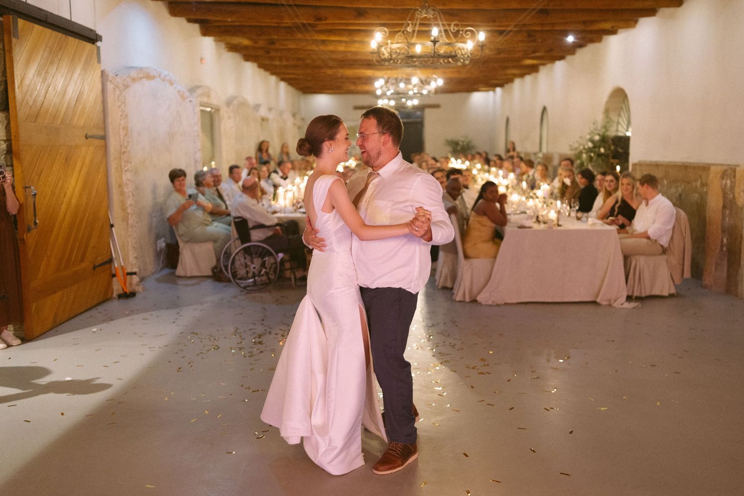 Wedding photographer Christene de Coning at Diamant Estate in Paarl with Deon Meiring and Masch dresses
