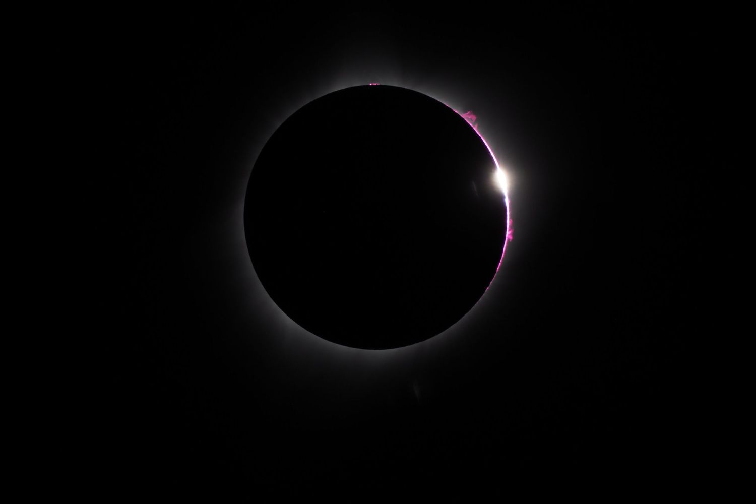 Total solar eclipse, as taken from Wyoming in 2017.