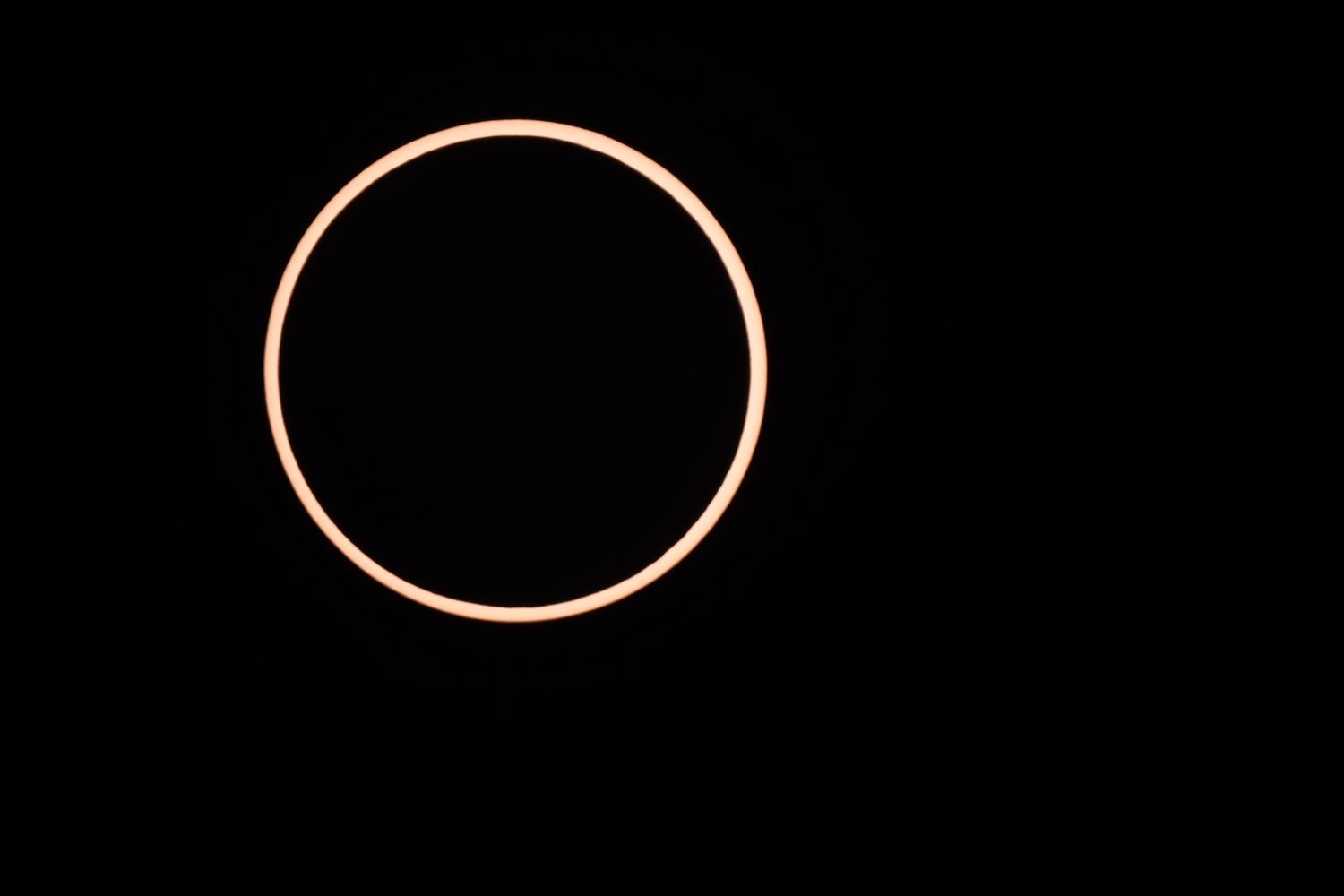 Annual solar eclipse, as taken from Albuquerque