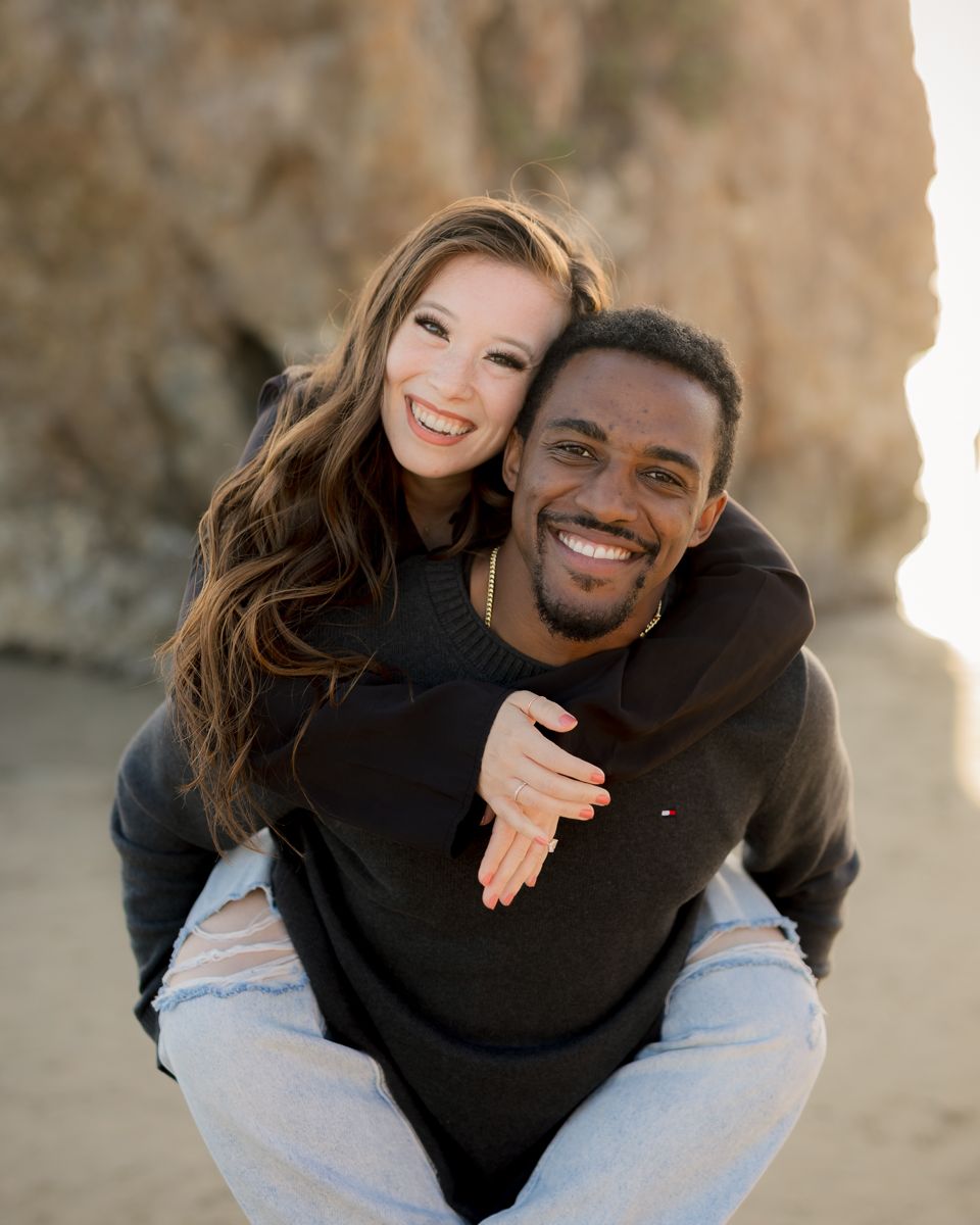 Pismo Beach engagement session with couple from Los Angeles in San Luis Obispo County