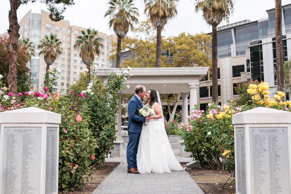 Sacramento Capital Rose Garden, California, wedding photography