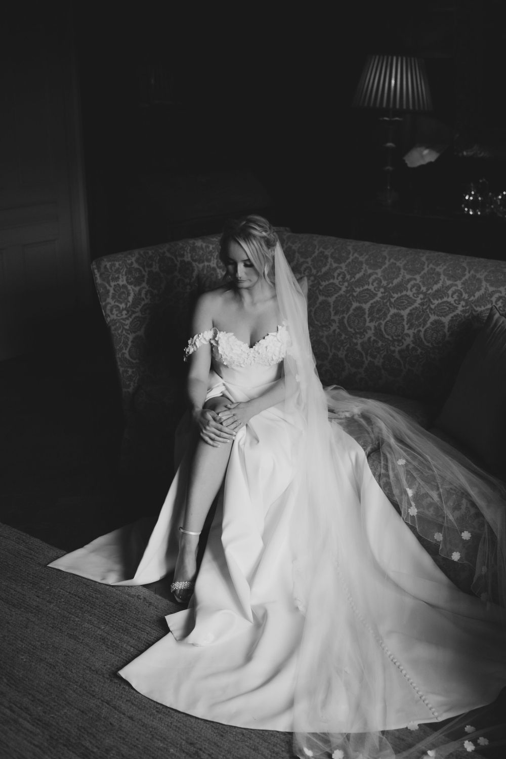 Natural light wedding photography at Gloucestershire Cotswolds wedding venue.