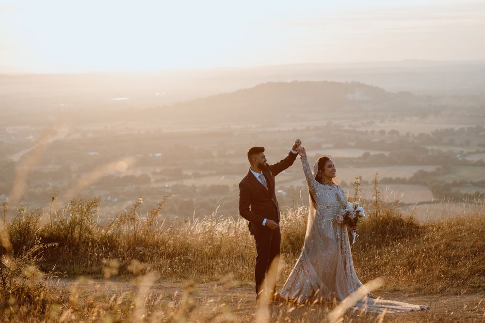Documentary wedding photography at Cotswolds barn and manor house venues.