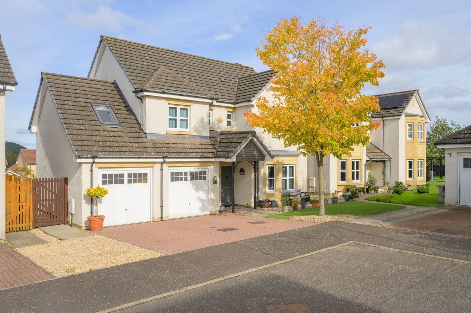 exterior photograph of detached family home taken for local estate agent