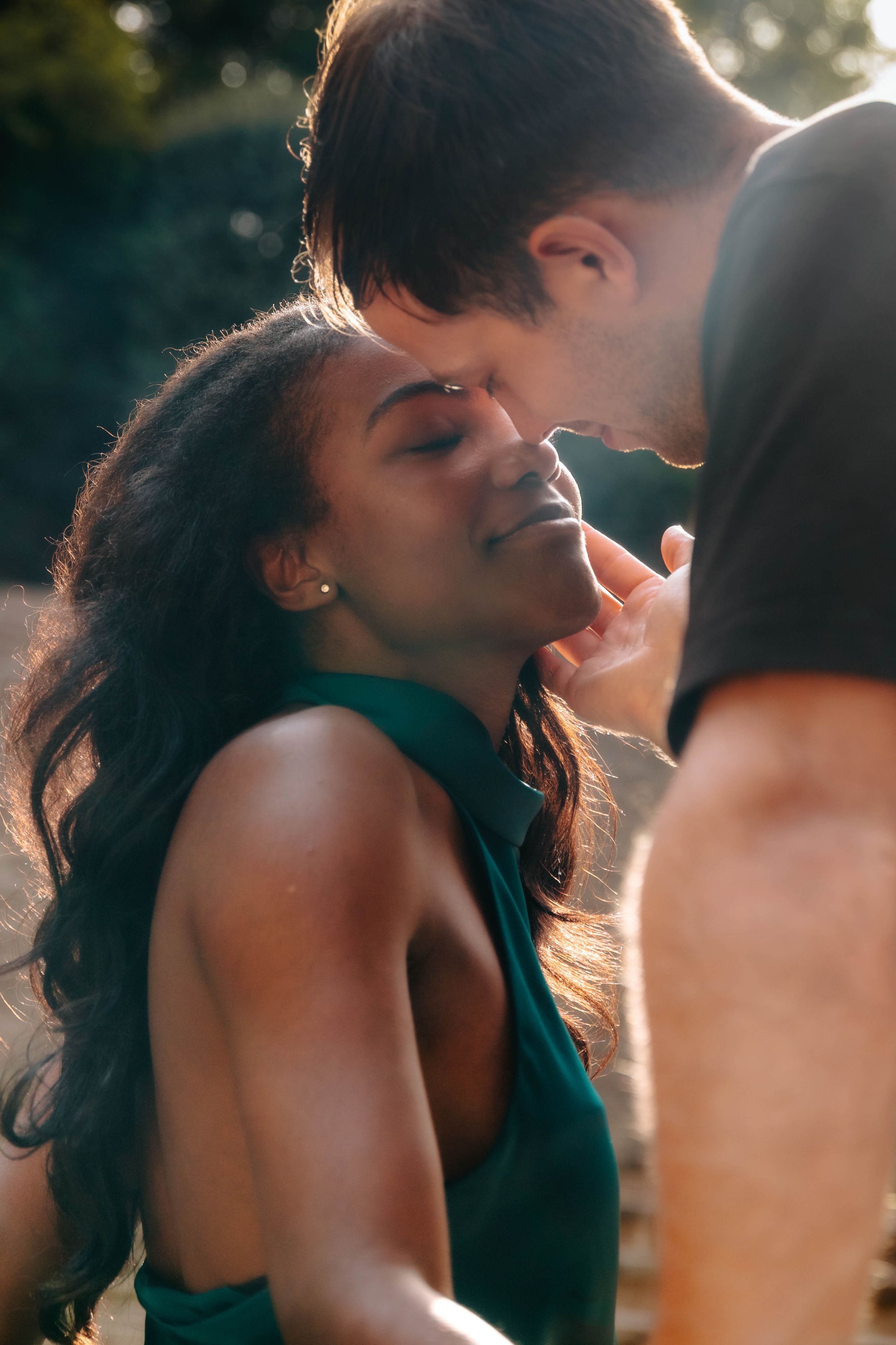Surprise engagement proposal photographed at Teatre Grec