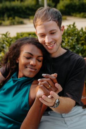 Engagement photography session at Teatre Grec Barcelona