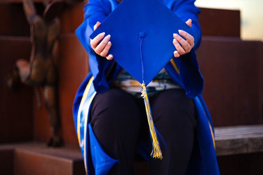 Graduation Photography from Central New Mexico Community College cap and tassle