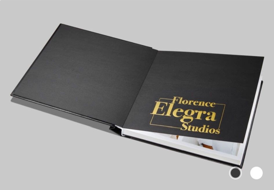 White or black Cotton Matching End Papers for albums
