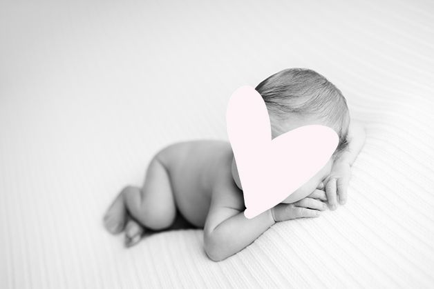 Black and white image of newborn baby foster.  Loving Lens Initiative Foster Program.