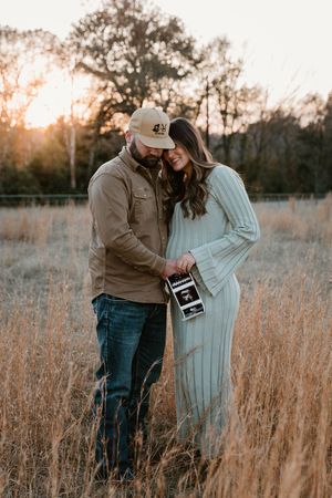 Late Fall Sunset Outdoor Maternity session Lindale Texas