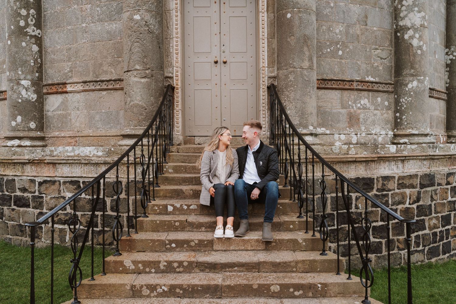 Engagement photos at Mussenden Temple, N. Ireland