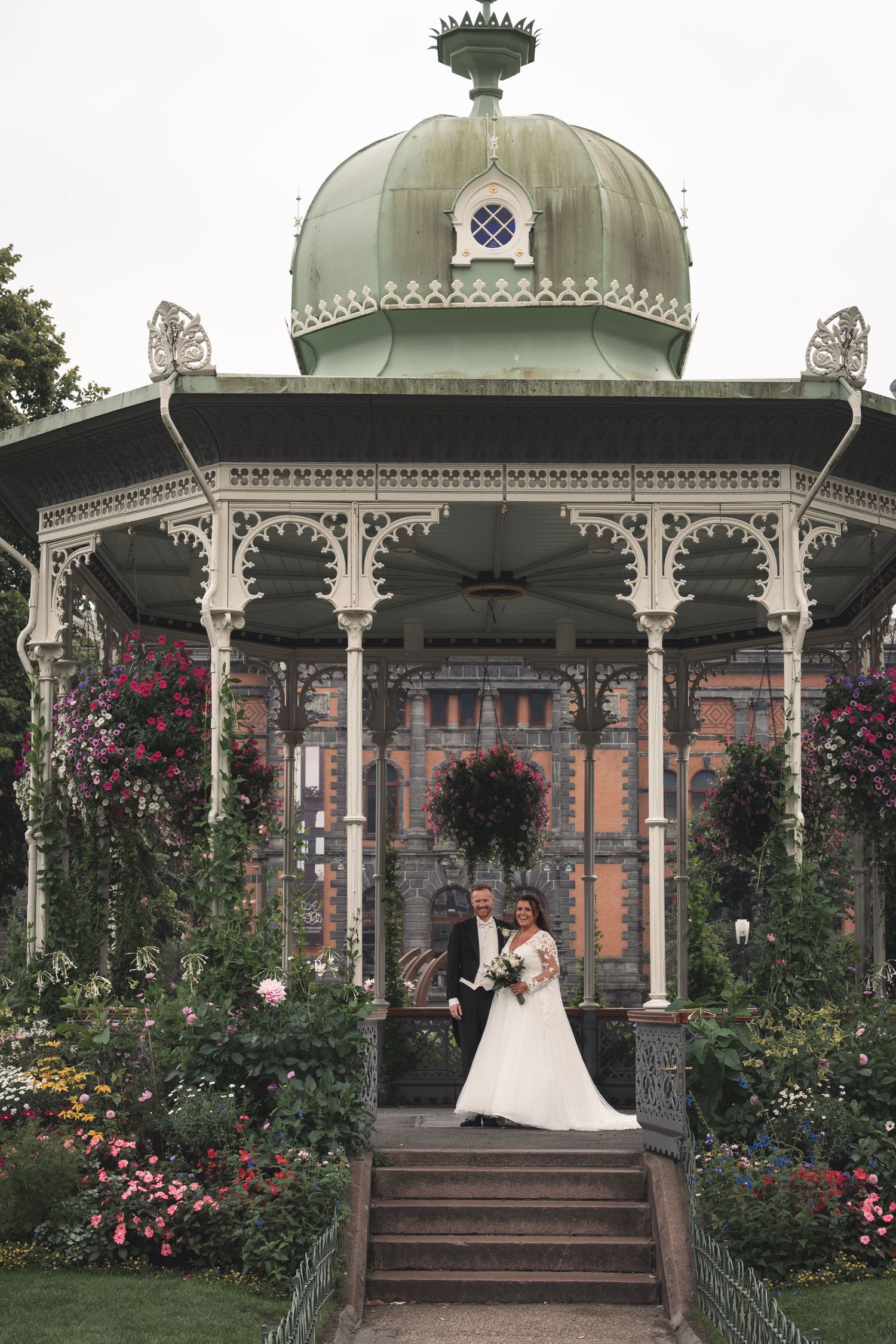 Wedding couple portrait