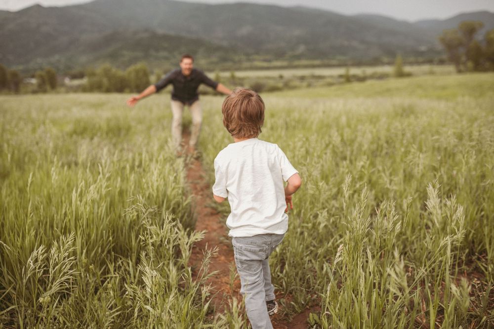 Fatherhood photo by Kristy Baker Photography, a local Steamboat Springs, Colorado photographer.