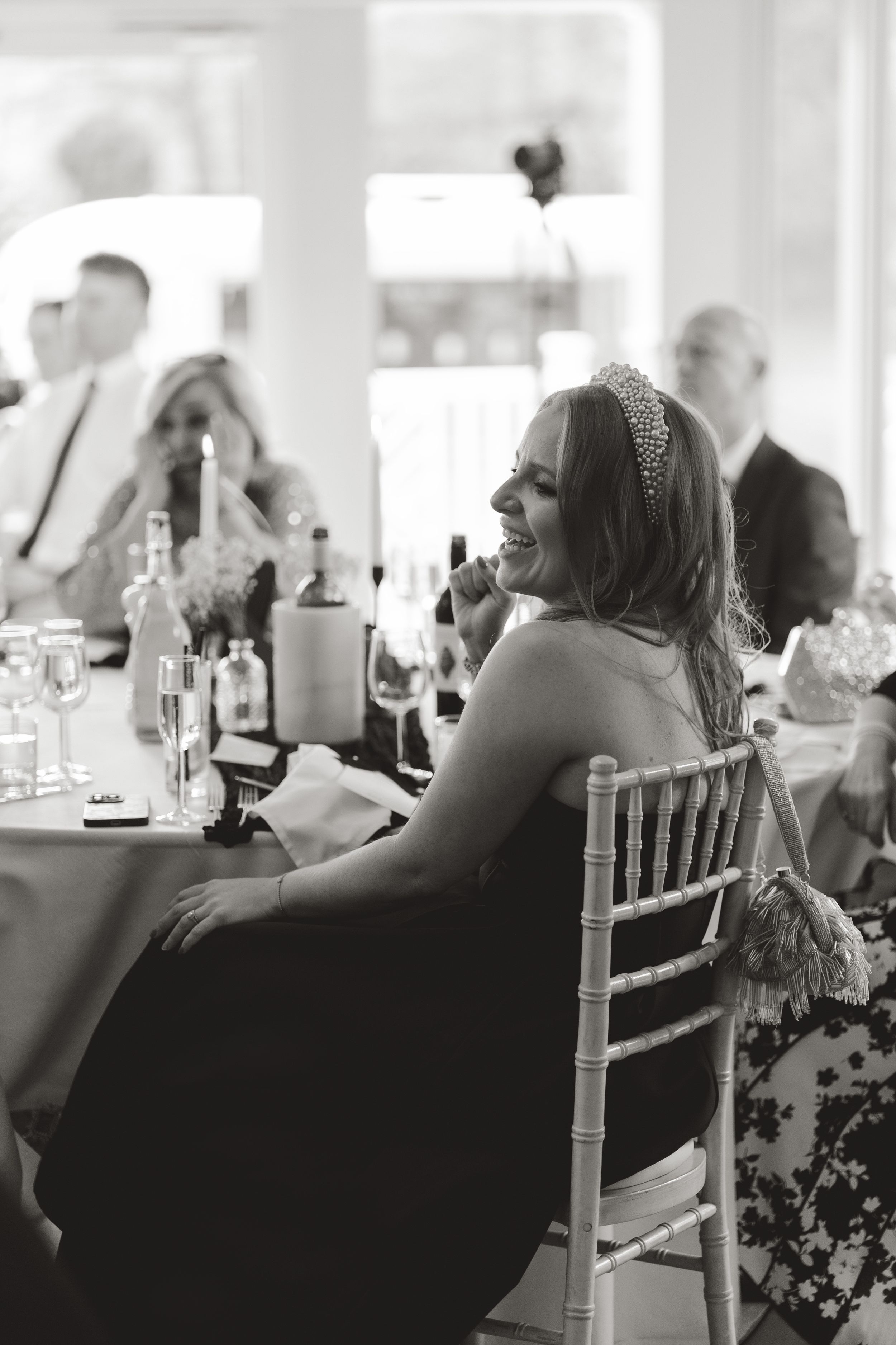 Black and white modern wedding photography Yorkshire