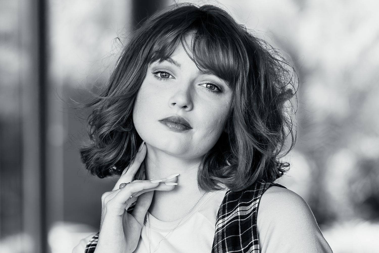 Female street and fashion headshot photo shoot taken at Brisbane Queensland by One Bird Laughing portrait photography