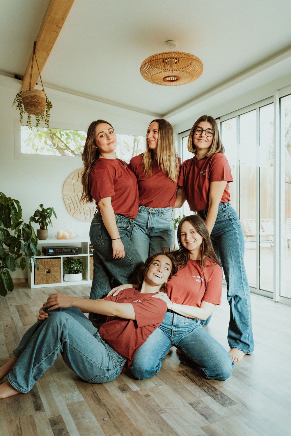 Photo d'équipe pour un studio de Yoga et de pilate