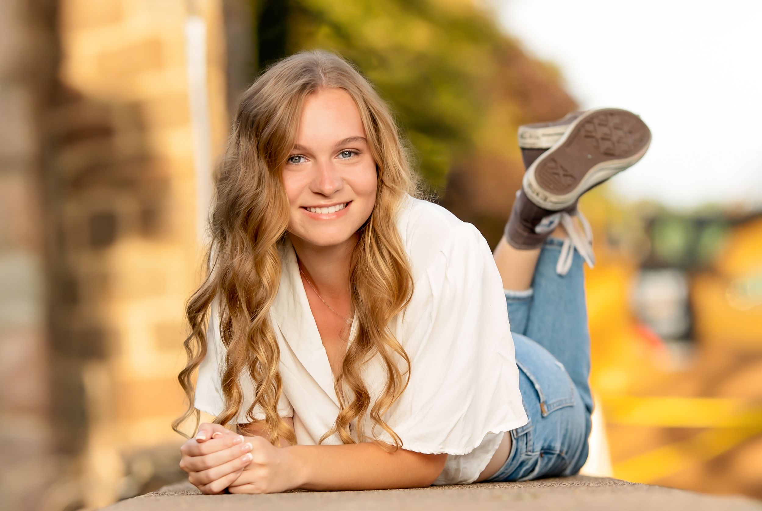 Senior Photograph, Wisconsin portraiture. Summer, on location oudoors