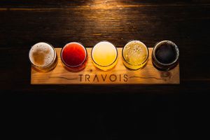 Product photography featuring beer.