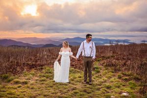 Asheville, North Carolina mountain elopement at Black Balsam Knob