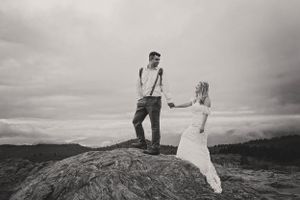 Asheville, North Carolina mountain elopement at Black Balsam Knob