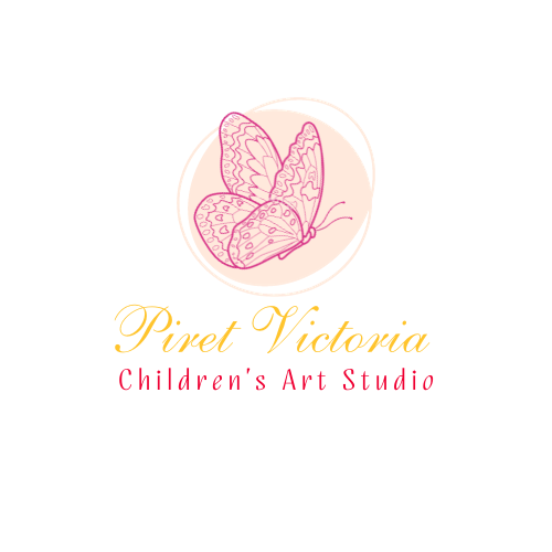 Children's art studio logo designed by Piret Victoria Ribas.