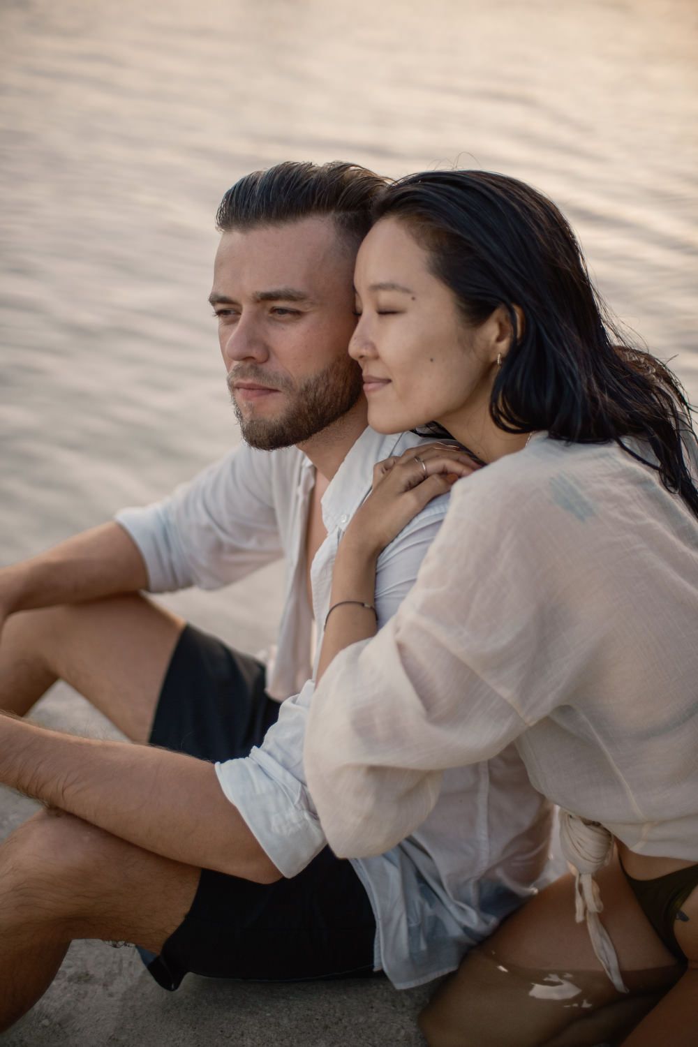 bali engagement photo