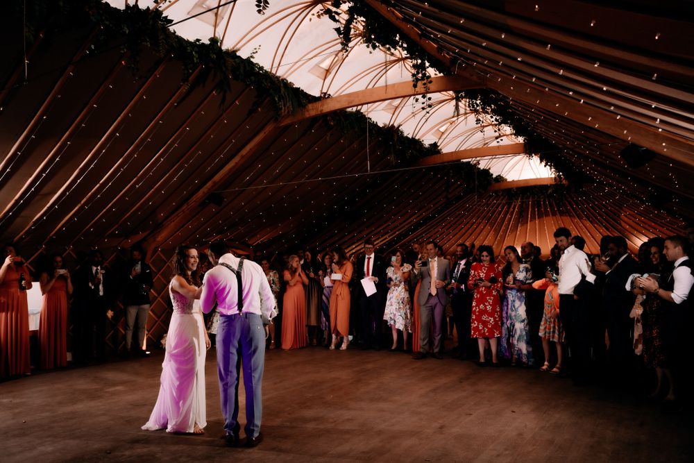 wedding photography the first dance by Rose and Rainbow Photography
