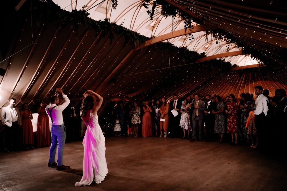 wedding photography the first dance by Rose and Rainbow Photography
