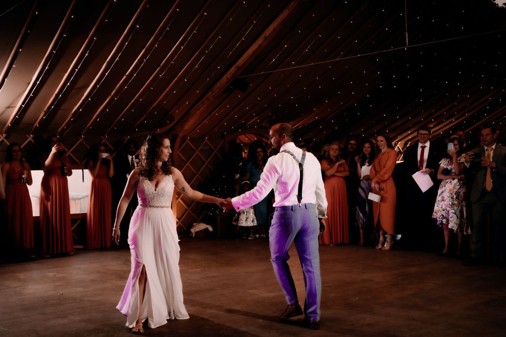 wedding photography the first dance by Rose and Rainbow Photography