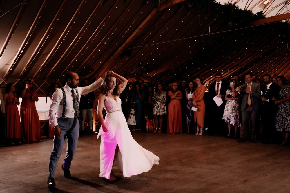 wedding photography the first dance by Rose and Rainbow Photography