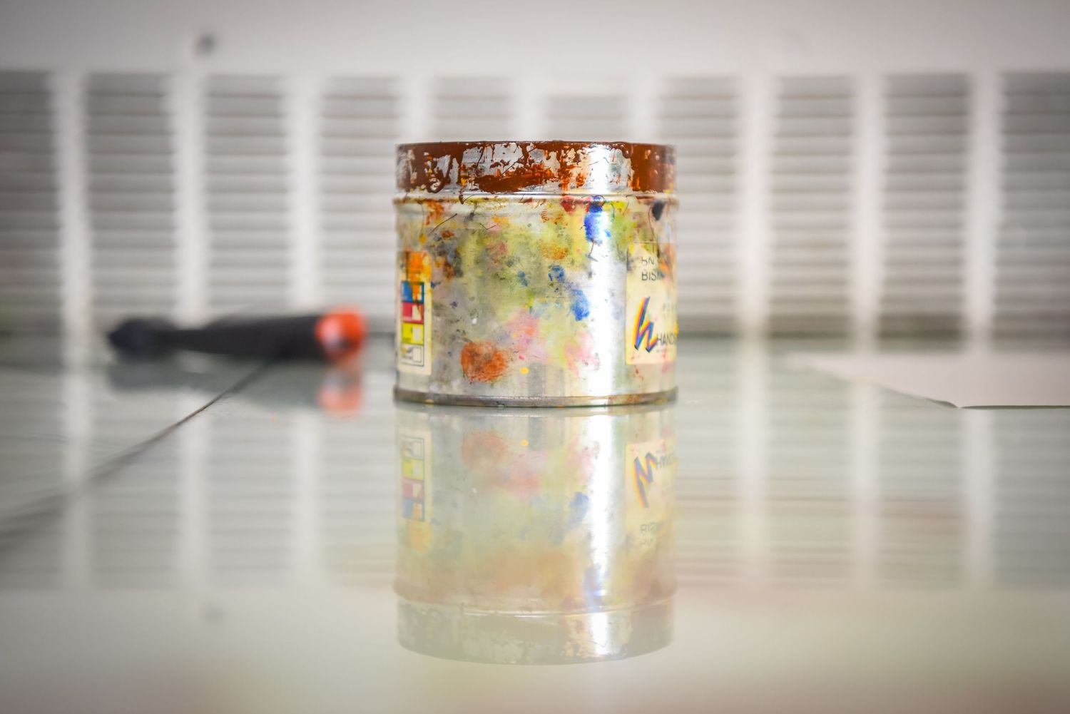 can of paint at university HIGHER EDUCATION PHOTOGRAPHER, UNIVERSITY PHOTOGRAPHER