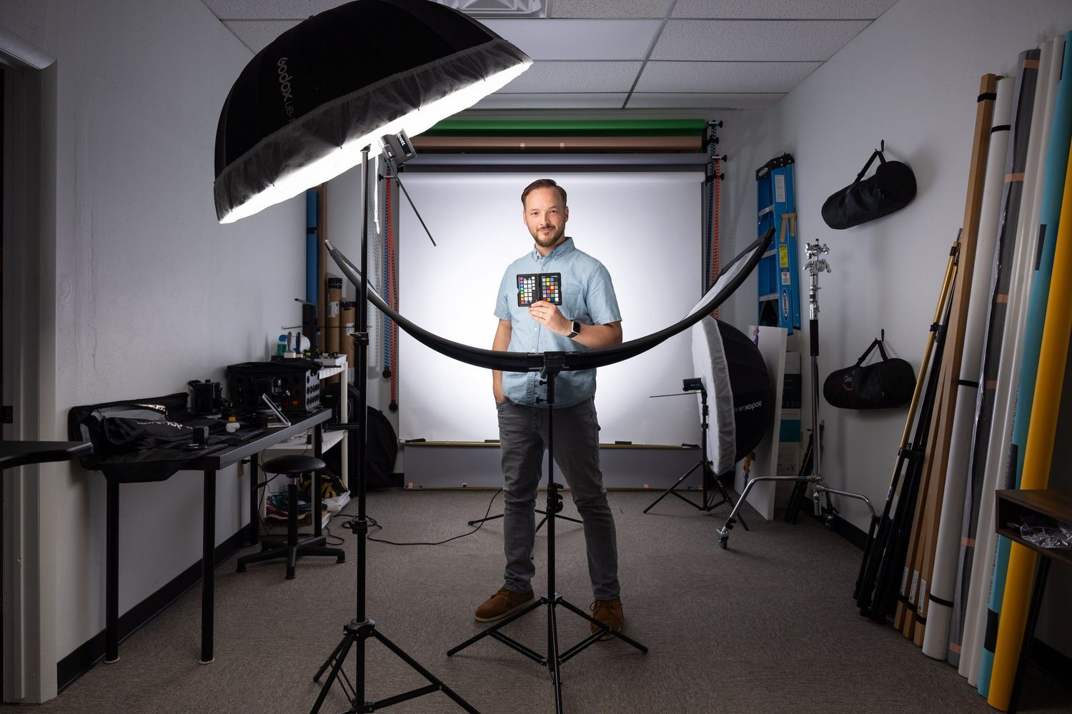 Ben Winters in the Circle House Media studio
