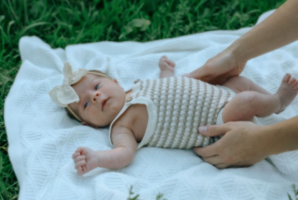 Summer family newborn photoshoot