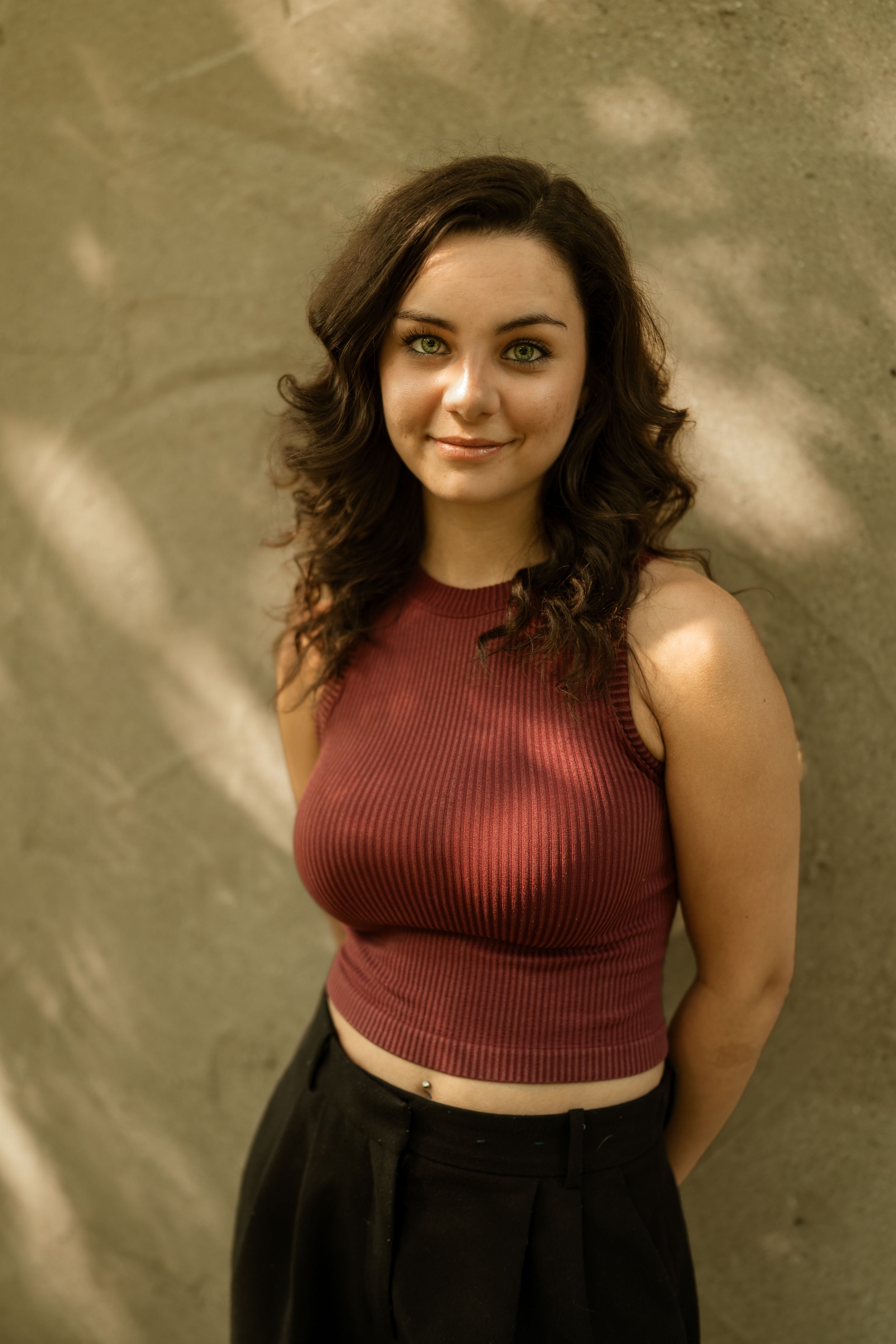 edgy, fall, senior photos, cool girl, sunlight, summer, woman, headshots, model