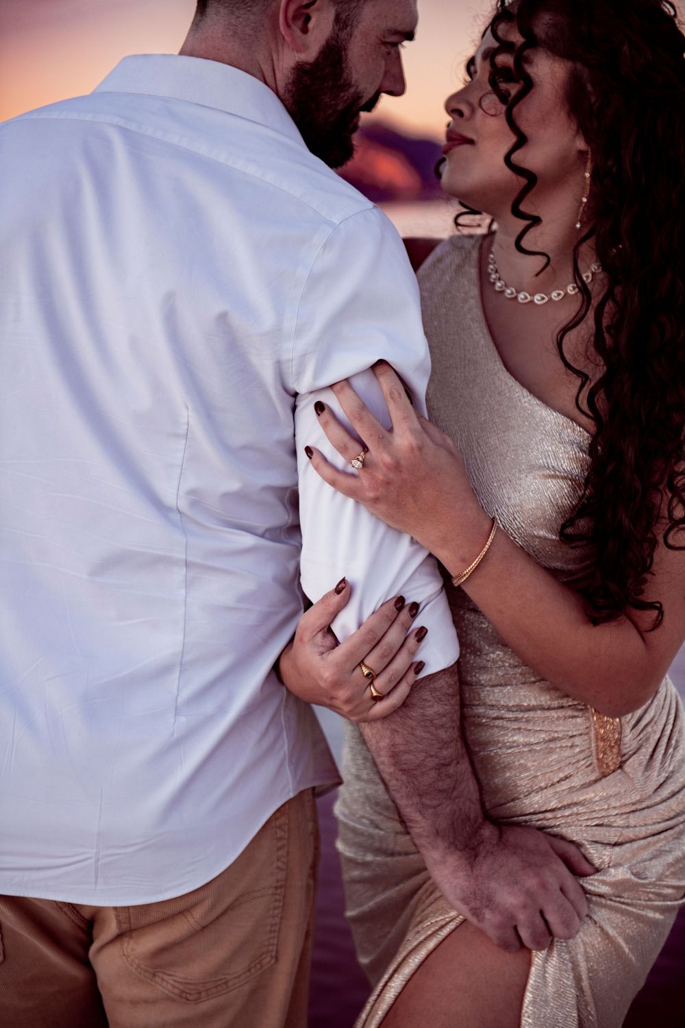 Engagement Session at Salt Flats in Utah. Salt Flats engagement session by Leah Thompson, Poulsbo Wedding Photographer
