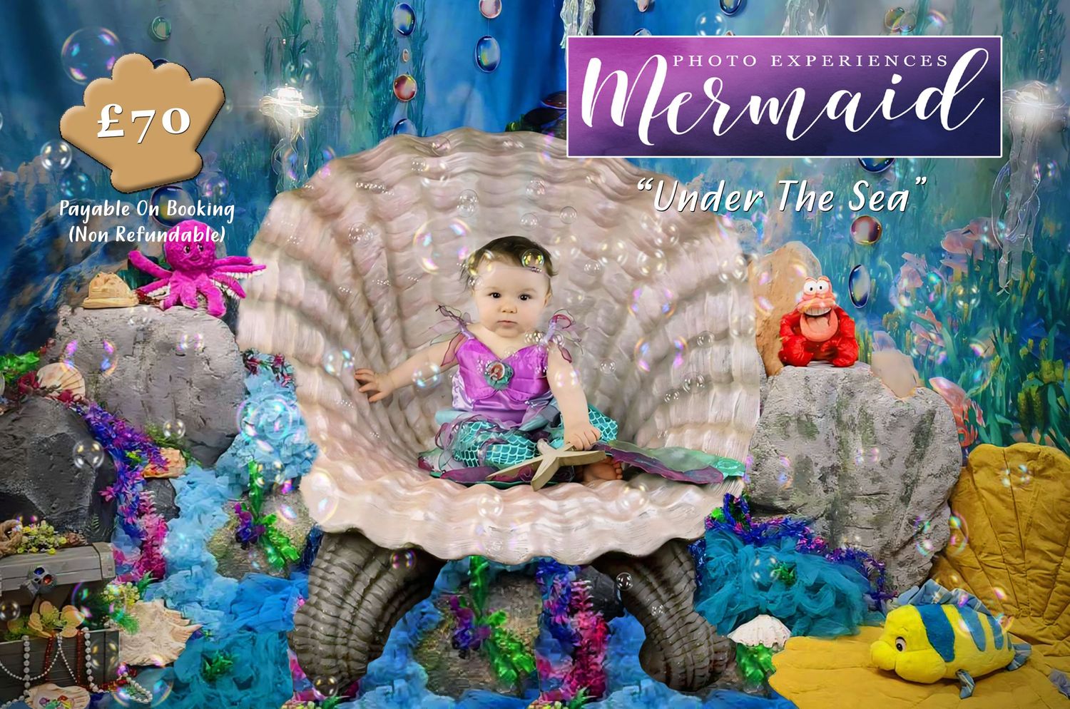 Fantasy Mermaid Photo Shoot. Under The Sea Photo Experience. Photogemik Photography Studio Bradford, West Yorkshire BD2